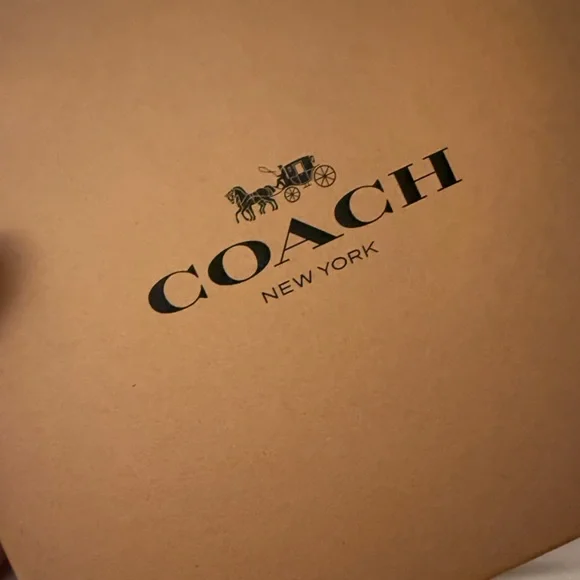 Coach Brown Signature Crossbody Bag with Gold Chain - Picture 8 of 10